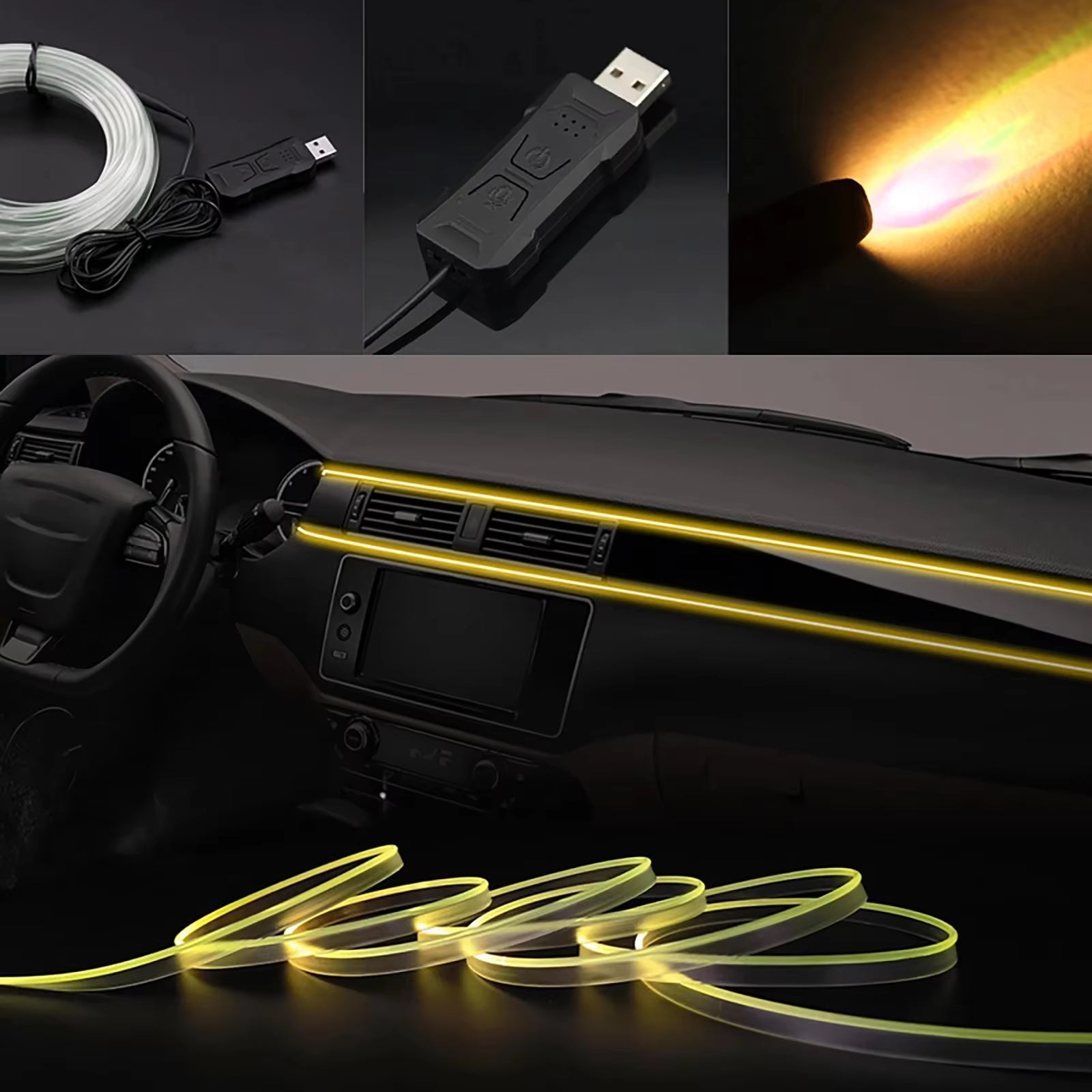 RGB Car Interior Ambient LED Light (2/3/4/5M) 