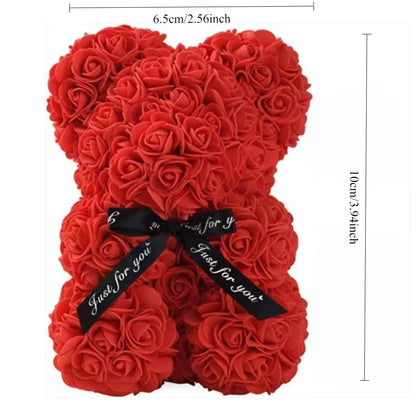 New Artificial Flower Eternal Rose Teddy Bear for Mom Mother'S Day Birthday Valentine'S Day Anniversary Gifts & Artificial Decor