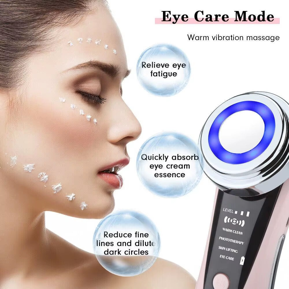 4 in 1 RF EMS Facial Massager Skin Care Tools Face Lift Multifunction Firm Device Skin Rejuvenation Wrinkle Removal