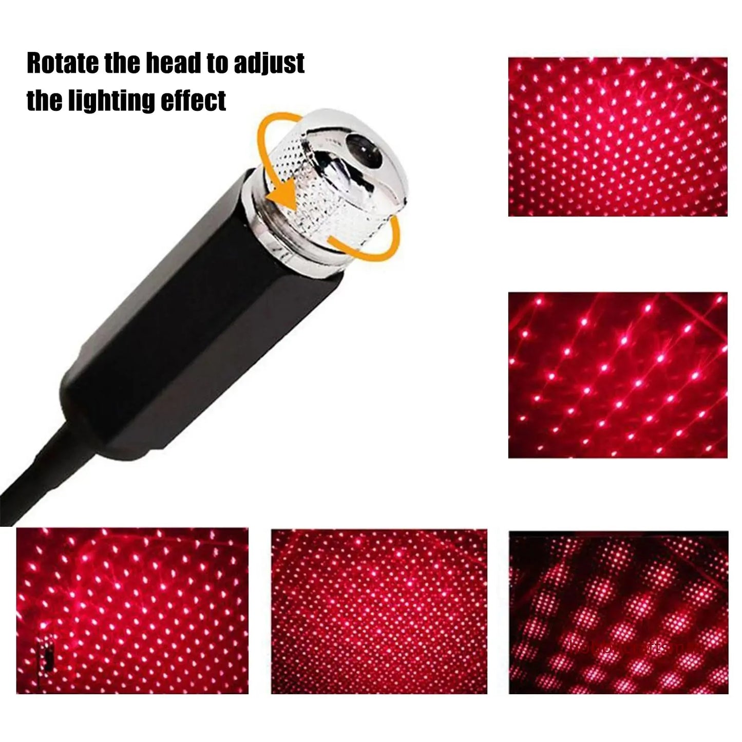 Mini LED Car Roof Star Night Light Projector 