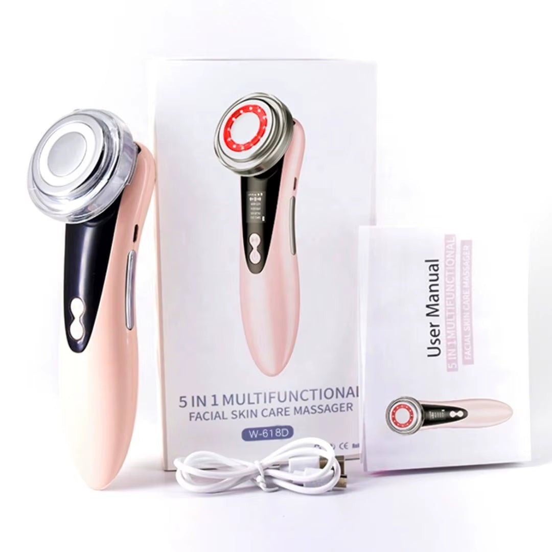 4 in 1 RF EMS Facial Massager Skin Care Tools Face Lift Multifunction Firm Device Skin Rejuvenation Wrinkle Removal